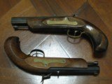 Replication of an Antique ca.1850 .45 cal. Cased Dueling Pistol Set. (CVA) - 4 of 8