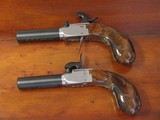 Replication of a .44 cal. Blackpowder Percussion Screw Barrel Derringer Liegi Boot Pistol Cased Set (Pedersoli) - 5 of 9
