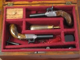 Replication of a .44 cal. Blackpowder Percussion Screw Barrel Derringer Liegi Boot Pistol Cased Set (Pedersoli) - 1 of 9