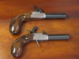 Replication of a .44 cal. Blackpowder Percussion Screw Barrel Derringer Liegi Boot Pistol Cased Set (Pedersoli) - 4 of 9