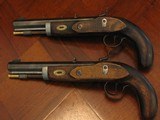 Receated Antique John Manton & Son English 1800s .50 cal. Gentlemen`s Dueling Pistol Cased Set (CVA) - 5 of 7