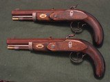 Recreated Antique English ca.1840 .50 cal. Charles & Henry Egg Dueling Pistol Cased Set (Hawken) - 3 of 9