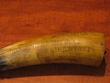 Antique Style Scrimshaw 1799 Nautical Tall Ship 15.5" Powder Horn - 4 of 6