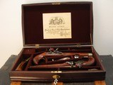 Antique Style Repica .45 cal. Flintlock English Dueling Pistol Cased Set - 2 of 9
