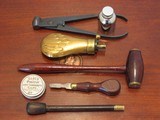 Antique .45 cal. Percussion Replica English Gentlemens Travel Coat Cased Pistol Set - 6 of 7