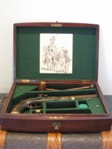 Replica Antique .50 cal. Percussion Mountain Man Trapper Cased Pistol Set - 2 of 8