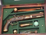 Replica Antique .50 cal. Percussion Mountain Man Trapper Cased Pistol Set - 1 of 8