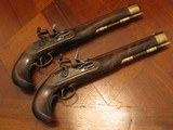 1800 Replica Antique American .50 cal. Flintlock Dueling Pistol Cased Set - 4 of 9