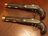 1800 Replica Antique American .50 cal. Flintlock Dueling Pistol Cased Set - 7 of 9