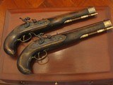 Replica .50cal. ca.1850 Manton English Gentlemen`s Dueling pistol Cased Set - 5 of 7