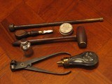 Replica .50cal. ca.1850 Manton English Gentlemen`s Dueling pistol Cased Set - 7 of 7