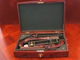 Pair of Rare .50 cal. Replica Black powder Muzzleloader Cased Pistols with Accessories - 2 of 10