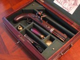 Replica .50 cal. ca.1840 Flintlock Mountain Hawken Black Powder Muzzleloader Cased Pistol - 3 of 14
