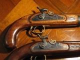 Recreated Antique ca.1845 Black powder .50 Cal. English Gentleman`s Dueling Pistol Cased Set - 6 of 10