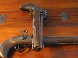 Recreated Antique ca.1845 Black powder .50 Cal. English Gentleman`s Dueling Pistol Cased Set - 9 of 12