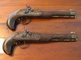 Recreated Antique ca.1845 Black powder .50 Cal. English Gentleman`s Dueling Pistol Cased Set - 4 of 12
