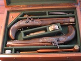 Recreated Antique ca.1845 Black powder .50 Cal. English Gentleman`s Dueling Pistol Cased Set - 1 of 12