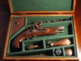 Recreated Antique ca.1851 Black powder Flintlock.45 Cal. English Gentleman`s Traveling Pistol Cased Set - 1 of 14