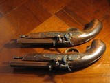 Recreated Antique .45 cal. ca.1855 Black Powder Percussion English Gentleman`s Traveling Pistol Cased Set - 9 of 12