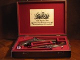 Recreated Antique .45 cal. ca.1855 Black Powder Percussion English Gentleman`s Traveling Pistol Cased Set - 3 of 12