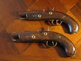 Recreated Antique .45 cal. ca.1855 Black Powder Percussion English Gentleman`s Traveling Pistol Cased Set - 6 of 12