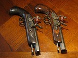 Antique Recreated .45 Cal. Circa 1826 English Flintlock Joseph Manton Cased Dueling Pistol Set - 8 of 12