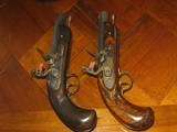 Antique Recreated .45 Cal. Circa 1826 English Flintlock Joseph Manton Cased Dueling Pistol Set - 7 of 12