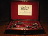 Recreated Flintlock .45 cal. ca.1797 Johm Manton English Gentlemans Dueling Pistol Cased Set - 3 of 12