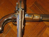 Recreated Replica Antique ca.1845 Samuel Nock .54 cal. Black Powder Percussion English Gentleman`s Dueling Pistol Cased Set - 7 of 13