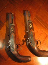 Recreated Antique English .50 cal. ca.1845 Joseph Manton Black Powder Dueling Pistol Cased Set - 6 of 10