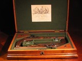 Recreated Antique English .50 cal. ca.1845 Joseph Manton Black Powder Dueling Pistol Cased Set - 3 of 10