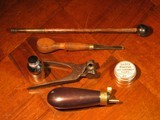 Antique Recreated ca.1835 Charles Moore .50 cal. Percussion Black powder English Gentleman`s Dueling Pistol Cased Set - 9 of 10