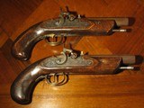 Antique Recreated ca.1850 .45 cal. Black Powder Muzzleloader English Gentleman`s Traveling Pocket Pistol Cased Set - 5 of 9