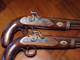 Recreated Antique ca.1840 Black powder .50 Cal. English Gentleman`s Dueling Pistol Cased Set - 6 of 9