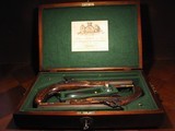 Recreated Antique ca.1840 Black powder .50 Cal. English Gentleman`s Dueling Pistol Cased Set - 2 of 9