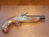 Recreated Antique .45 cal. ca.1810 Black Powder FLINTLOCK English Gentleman`s Traveling Pistol Cased Set - 3 of 7