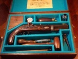 Antique Recreated 1840 .50 cal. John Manton Cased Belt Pistol Set
