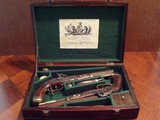 Antique Recreated Blackpowder.50 cal. English Gentleman`s ca.1845 Dueling Pistol Cased Set - Image 2 of 8