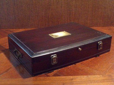 Antique Recreated Blackpowder.50 cal. English Gentleman`s ca.1845 Dueling Pistol Cased Set - Image 3 of 8