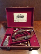 Antique Replication Black Powder.45 cal. ca.1845 English Genteman`s Dueling Pistol Cased Set - Image 2 of 9
