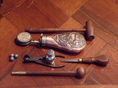 Antique Replication Black Powder.45 cal. ca.1845 English Genteman`s Dueling Pistol Cased Set - Image 8 of 9