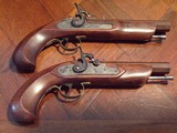 Antique Replication Black Powder.45 cal. ca.1845 English Genteman`s Dueling Pistol Cased Set - Image 4 of 9