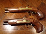 Antique Replication Black Powder.45 cal. ca.1845 English Genteman`s Dueling Pistol Cased Set - Image 5 of 9