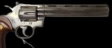 COLT PYTHON Factory NICKEL .357 Magnum Revolver with 8-inch barrel - 2 of 20