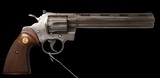 COLT PYTHON Factory NICKEL .357 Magnum Revolver with 8-inch barrel - 8 of 20