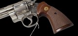 COLT PYTHON Factory NICKEL .357 Magnum Revolver with 8-inch barrel - 4 of 20