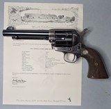 COLT Single Action Army .45 Colt Revolver with Fleur De Lis Grips and Colt Archives Letter - 3 of 19