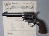 COLT Single Action Army .45 Colt Revolver with Fleur De Lis Grips and Colt Archives Letter - 5 of 19
