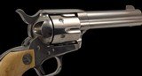 COLT Single Action Army .38 Special Revolver Nickel Finish with Colt Ivory Grips - 5 of 20