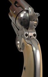 COLT Single Action Army .38 Special Revolver Nickel Finish with Colt Ivory Grips - 7 of 20